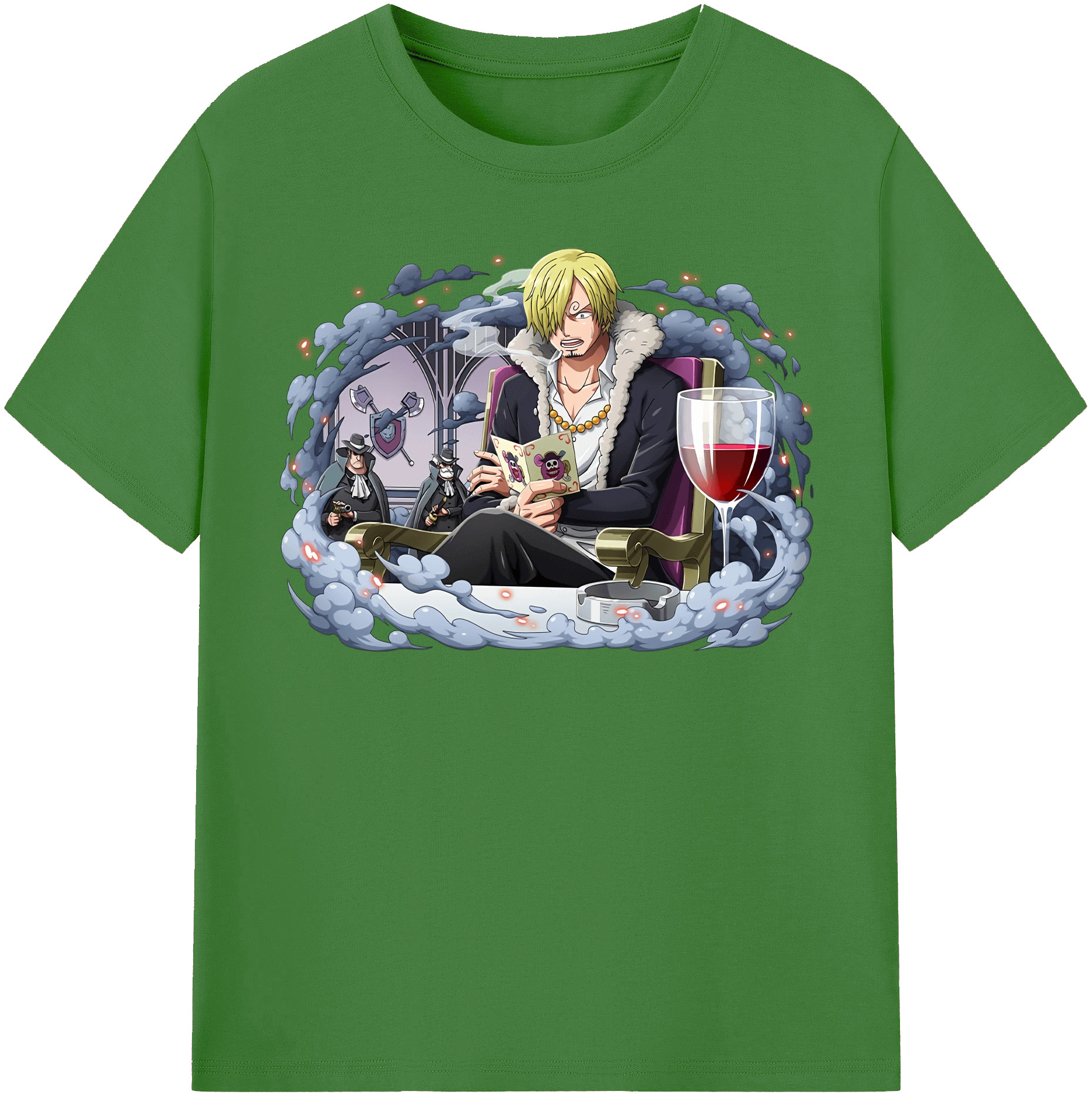 （画像用） ワンピース サンジ ONE PIECE Sanji レディースカジュアルプリントTシャツ（綿100％）